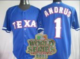 mlb jerseys texas rangers #1 andrus blue