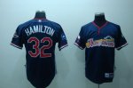 2009 Baseball Jerseys all star #32 hamilton blue