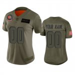 Women's Cleveland Browns Custom Camo 2019 Salute to Service Limited Jersey