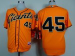mlb san francisco giants #45 ishikawa orange jerseys