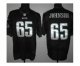nike nfl philadelphia eagles #65 johnson elite black jerseys