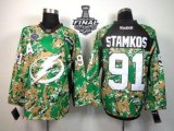 NHL Tampa Bay Lightning #91 Steven Stamkos Camo Veterans Day Pra