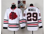 NHL Chicago Blackhawks #29 Bryan Bickell White(Red Skull) 2014 S