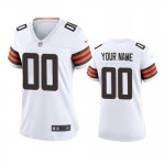 Women's Cleveland Browns Custom White 2020 Game Jersey