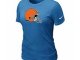 Women Cleveland Browns L.blue T-Shirts