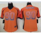 nike women nfl chicago bears #90 peppers orange [Elite drift fas