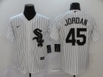 Men's Chicago White Sox #45 Michael Jordan Whie 2020 Stitched Baseball Jersey