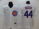Men's Chicago Cubs #44 Anthony Rizzo White 2020 Stitched Baseball Jersey