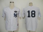 Baseball Jerseys new york yankees #18 Pinstripe white(black stri