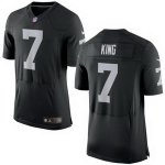 Men's Oakland Raiders #7 marquette king Black Elite Nike NFL Jerseys