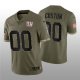 New York Giants ACTIVE PLAYER Custom 2022 Olive Salute To Service Limited Stitched Jersey