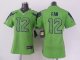 nike women nfl seattle seahawks #12 fan green jerseys