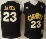nba cleveland cavaliers #23 lebron james black fashion stitched jerseys