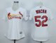 women mlb st. louis cardinals #52 michael wacha white majestic cool base jerseys