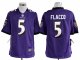 nike nfl baltimore ravens #5 flacco purple jerseys [game]