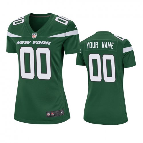 New York Jets Custom Green 2019 Game Jersey - Women\'s