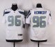 nike nfl seattle seahawks #96 kennedy elite white jerseys