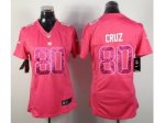 nike women nfl new york giants #80 cruz pink jerseys