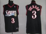 Basketball Jerseys philadelphia 76ers #3 iverson black (fans edi