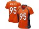 women nike denver broncos #95 derek wolfe orange jerseys