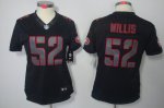 nike women nfl san francisco 49ers #52 willis black [nike impact
