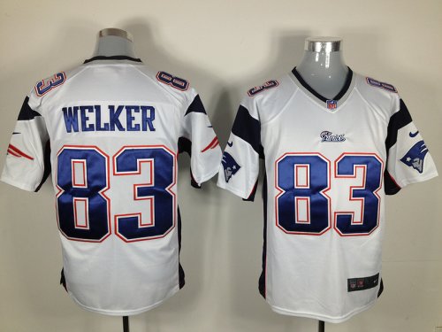 nike nfl new england patriots #83 wes welker white cheap jerseys