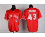 mlb toronto blue jays #43 canada red jerseys [canada]