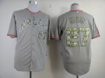 mlb los angeles angels #27 trout grey [number camo]