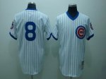 Baseball Jerseys chicago cubs #8 dawson m&n white(blue strip)