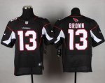nike nfl arizona cardinals #13 brown elite black jerseys