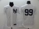 Men's New York Yankees #99 Aaron Judge New White 2020 Baseball Jerseys No Name
