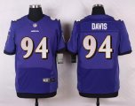 nike baltimore ravens #94 davis purple elite jerseys