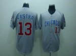 Baseball Jerseys chicago cubs#13 castro grey