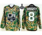 nhl jerseys los angeles kings #8 doughty camo[2014 Stanley cup c
