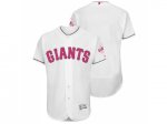 mlb san francisco giants blank white home 2016 mother's day flex base jerseys