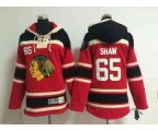 youth nhl jerseys chicago blackhawks #65 shaw red[pullover hoode