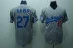Baseball Jerseys los angeles dodgers #27 kemp grey(cool base)