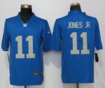 Men's NFL Detroit Lions #11 Marvin Jones jr Nike Rush Blue 2017 Throwback Vapor Untouchable Limited Jersey