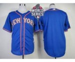 2015 World Series mlb jerseys new york mets blank blue