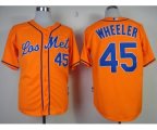 mlb new york mets #45 Wheeler orange [2013 mlb all star patch][W
