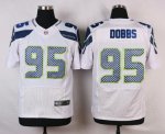 nike nfl seattle seahawks #95 dobbs elite white jerseys