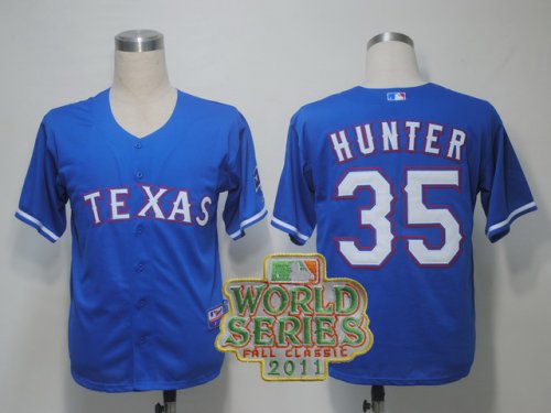mlb texas rangers #35 hunter blue(cool base)