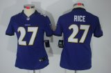 nike women nfl baltimore ravens #27 ray rice purple [nike limite