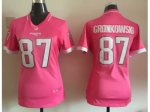 2015 Women Nike New England Panthers #87 Rob Gronkowski Pink Jer