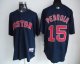 Baseball Jerseys boston red sox #15 pedroia dk.blue