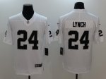 Men's NFL Oakland Raiders #24 Marshawn Lynch Nike White Vapor Untouchable Limited Jerseys