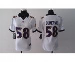 nike women nfl baltimore ravens #58 dumervil white jerseys
