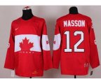 nhl team canada #12 masson red [2014 winter olympics]