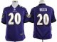 nike nfl baltimore ravens #20 reed purple jerseys [game]