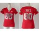 nike women nfl san francisco 49ers #80 jerry rice red [sequins f